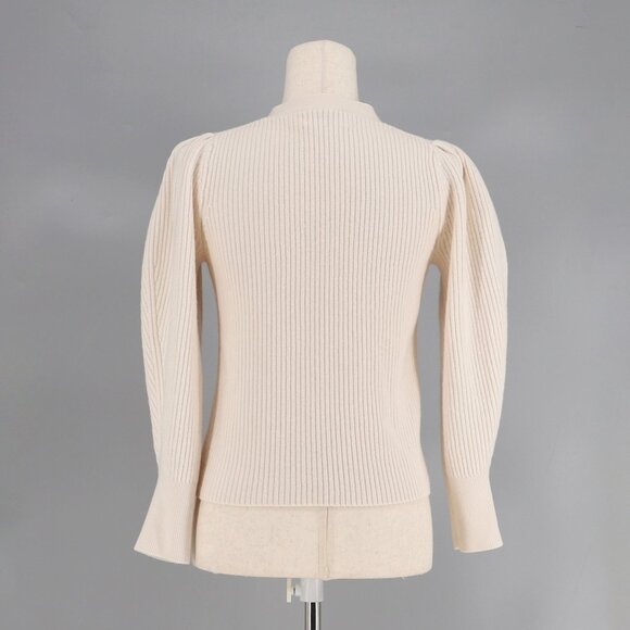 WILFRED ARITZIA Merino Wool Carina Cardigan Sweater Puff Sleeve Size S - Picture 5 of 9